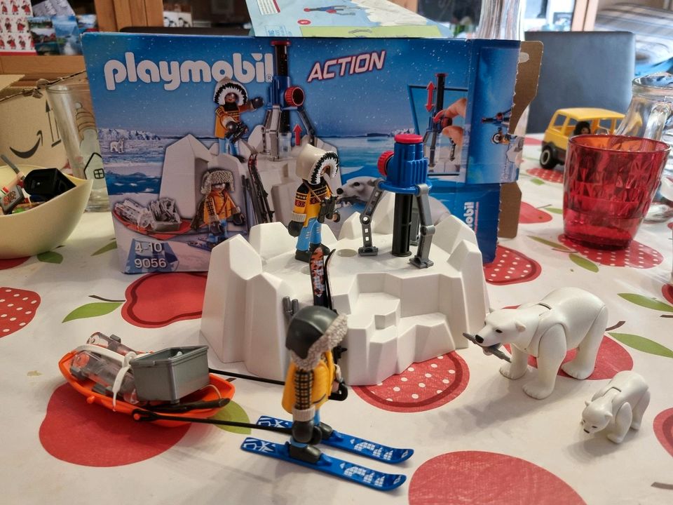 Playmobil 9056 Action Polar Ranger Eisbär Winter Weihnachten in Altenberg Sachs