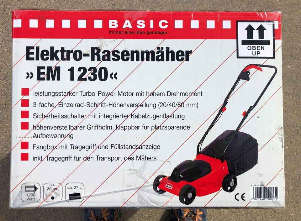 Elektro Rasenmäher EM 1230 Originalverpackt in Ichenhausen