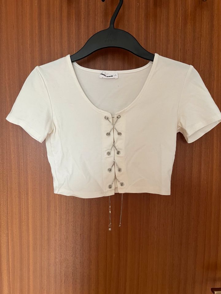 Crop Shirt mit Schnüren  | XS in Dortmund