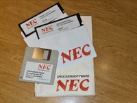 Nostalgie NEC Druckersoftware auf 5 1/4 Zoll Diskette Floppy 3,5 Hessen - Reinheim Vorschau