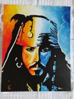 Handgemaltes Acrylbild von Jack Sparrow / Fluch der Karibik Sachsen - Meißen Vorschau