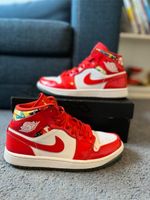 Air Jordan 1 mid SE Barcelona Sweater rot Lackleder Bayern - Fürth Vorschau