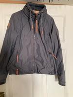 Naketano Original Übergangsjacke, grau, braune Lederakzente,Gr. L Sachsen-Anhalt - Halle Vorschau