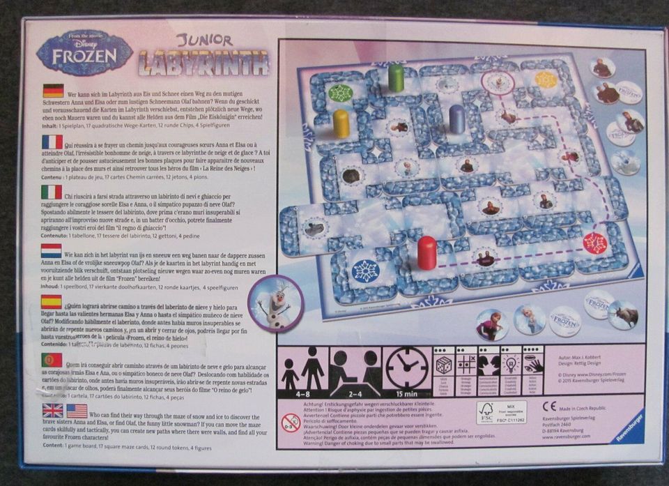 Ravensburger Labyrinth Frozen / Eiskönigin Junior 4-8 Jahre in Grub a. Forst