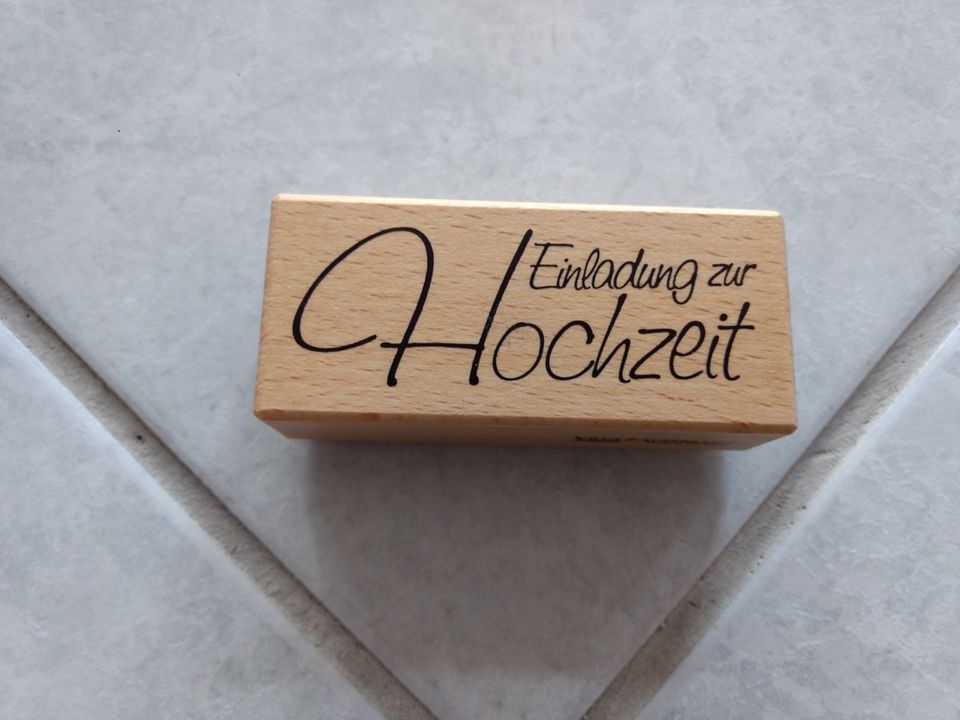 Embossing Stempel Hochzeit in Saulheim