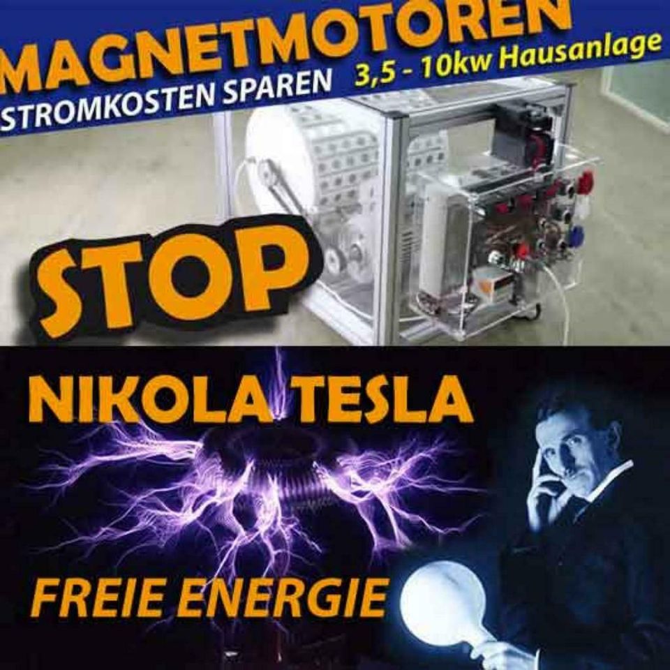 Magnetmotor FREIE ENERGIE alle Anleitungen inkl. TESLA-Bauplan in Brilon