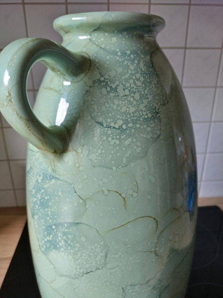 70er Vintage Vase Keramik Krug Kanne Blumenvase Scheurich 48cm in Unterschleißheim