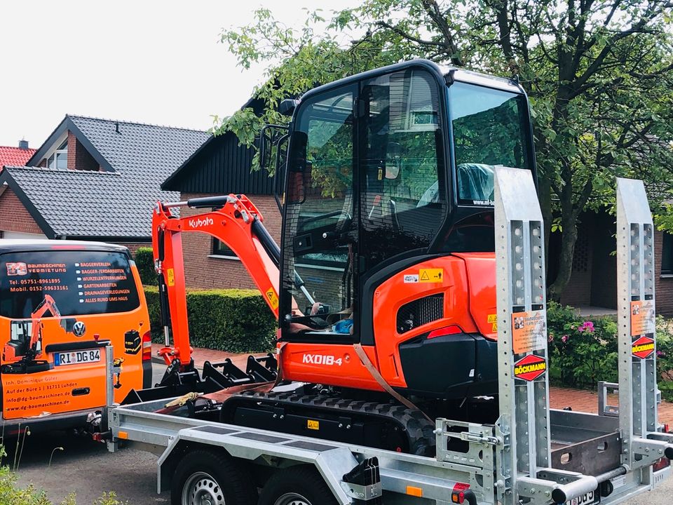 CAT Minibagger leihen Bagger mieten Baumaschinenvermietung in Hameln