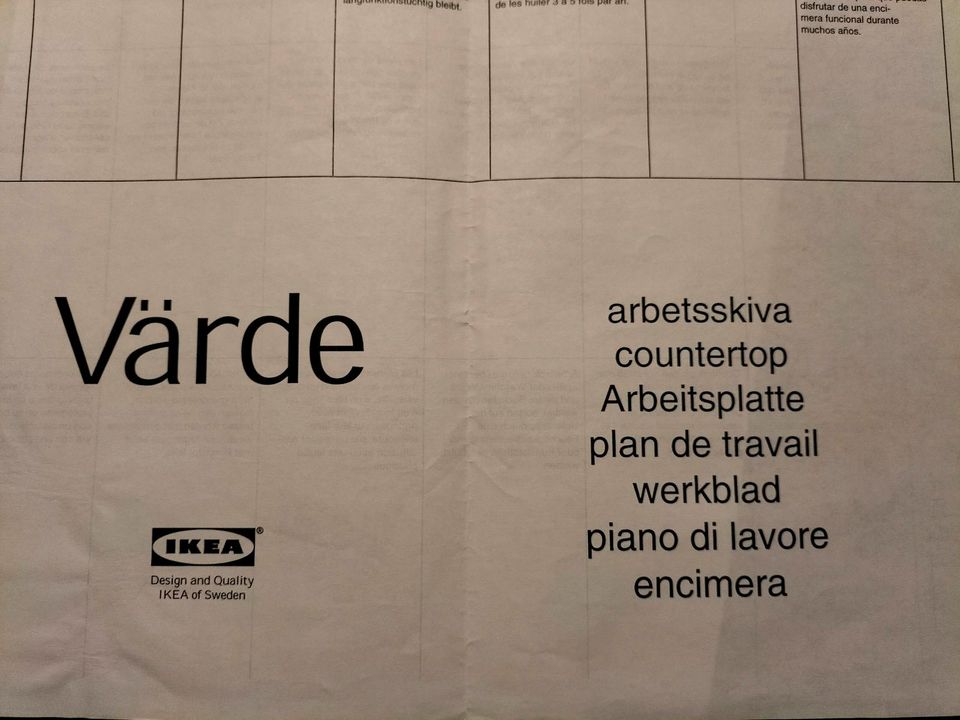 IKEA VÄRDE: Herdschrank/Spülenschrank/Arbeitsplatte Spüle Birke in Friedland