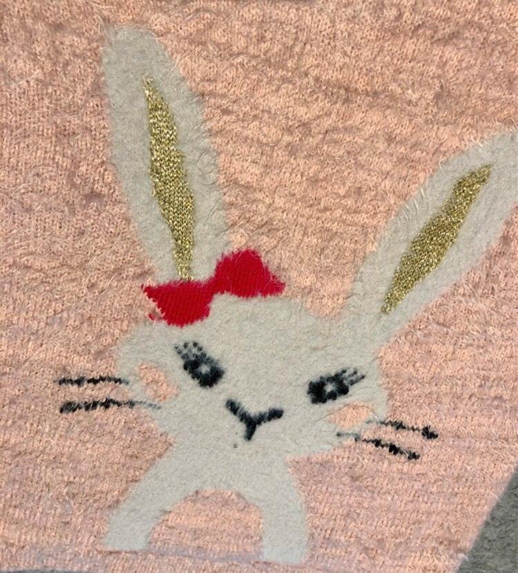 Gr. ca 104 110 cm Pullover Mädchen Hase rosa Osterhase Ostern in Weyarn