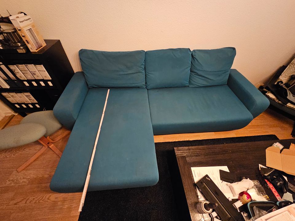 L- Couch/ Sofa IKEA Türkis in Rostock