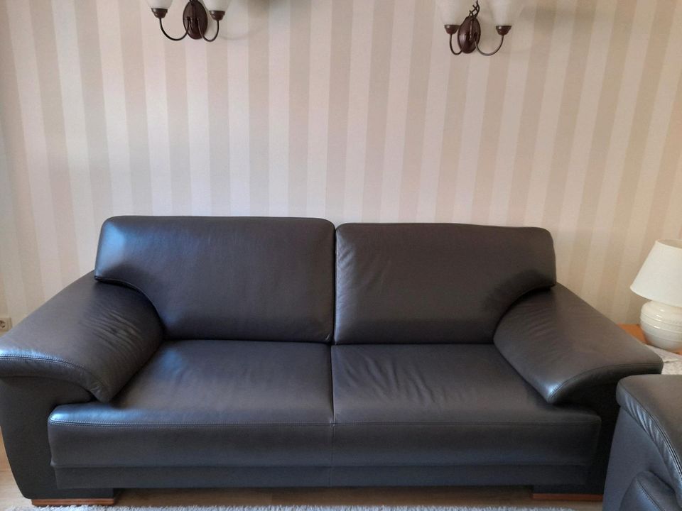 Ledersofa und Sessel in Tostedt