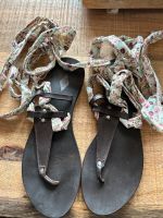 Cox Sandalen Sandaletten braun Leder zum Binden 41 Nordrhein-Westfalen - Brühl Vorschau