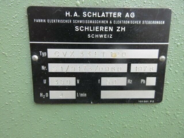 Schlatter Selecta P2 Punktschweißmaschine schweißen Metall Auflös in Straßberg