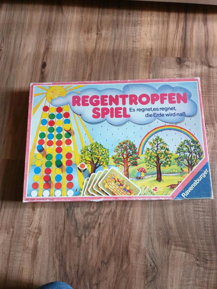 Regentropfen spiel ravensburger Gesellschaftsspiel vintage retro in Augustusburg