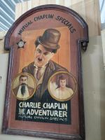 Holzbild Charlie Chaplin, The Adventurer, Cinema Panel 1917 Bayern - Sulzheim Vorschau