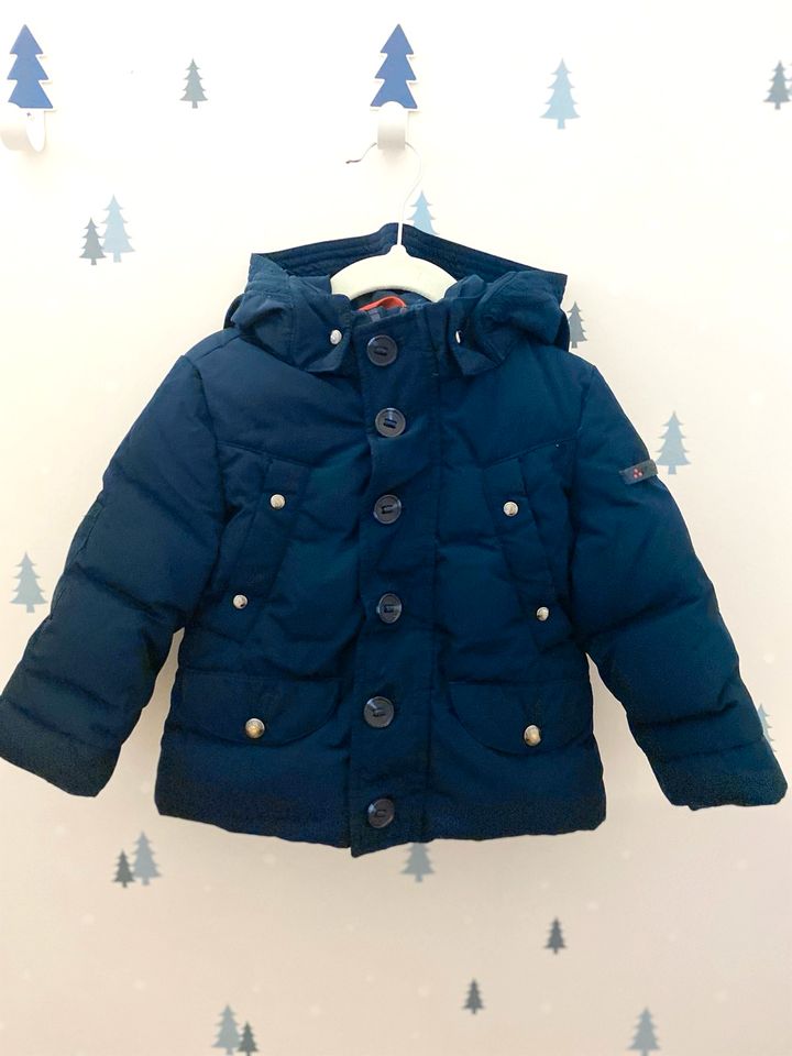 Daunen-Winterjacke von Peuterey, Gr. 80, dunkelblau in Dresden