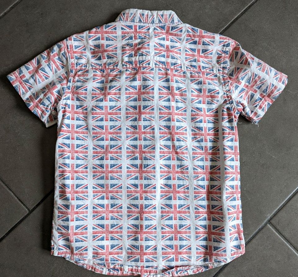 Sehr gut - Primark Union Jack / England Hemd Kurzarm Gr. 110 in Landau in der Pfalz