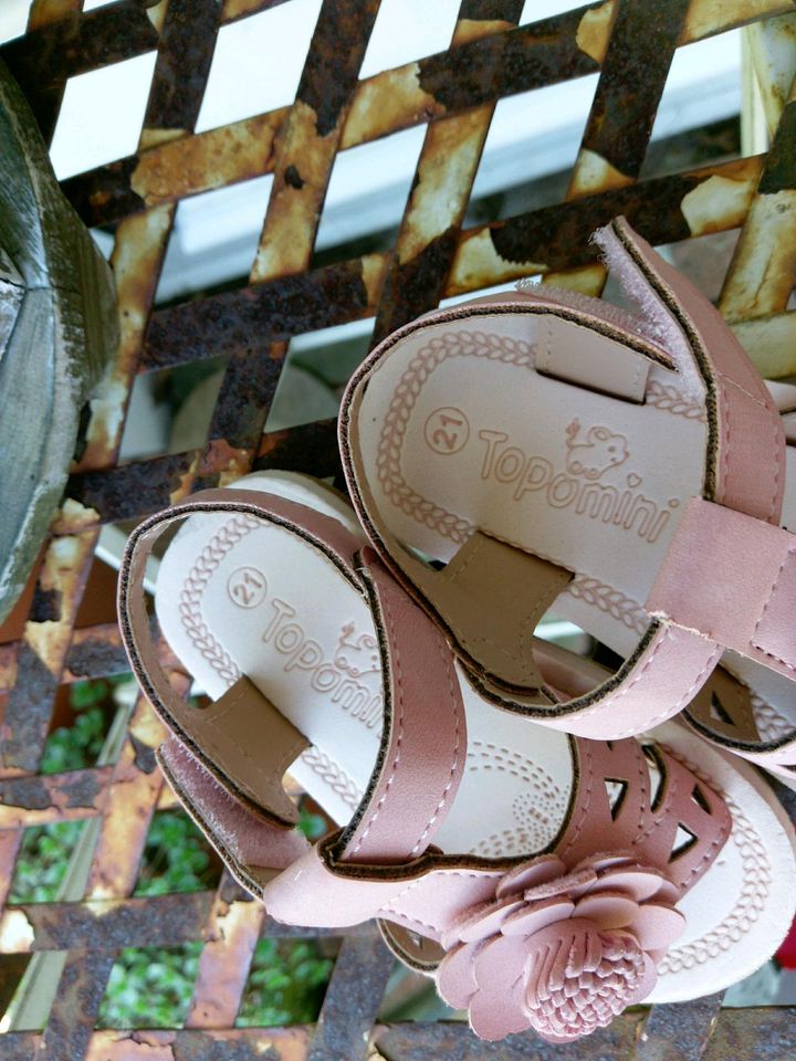 Sandalen Schuhe Gr. 21 rosé Mädchen in Osterwieck