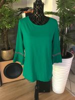 Bluse Tunika grün L 40 Sure Longsleeve dünner Pulli Trompetenärme Baden-Württemberg - Großrinderfeld Vorschau