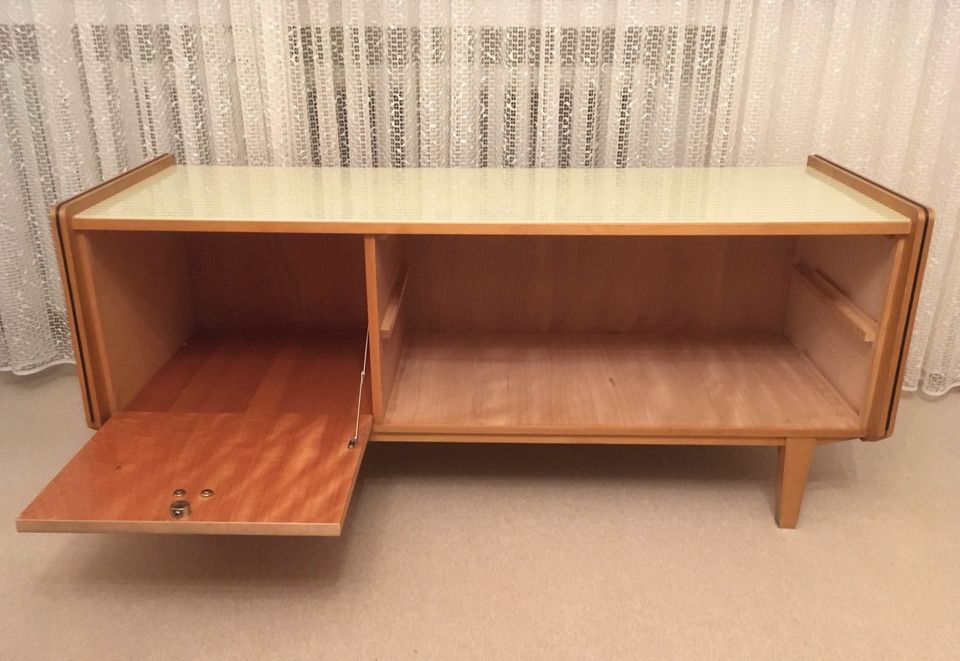 Vintage Schlafzimmer: orig.1950er/60er Bett-Kommode + Nachttische in Bonn