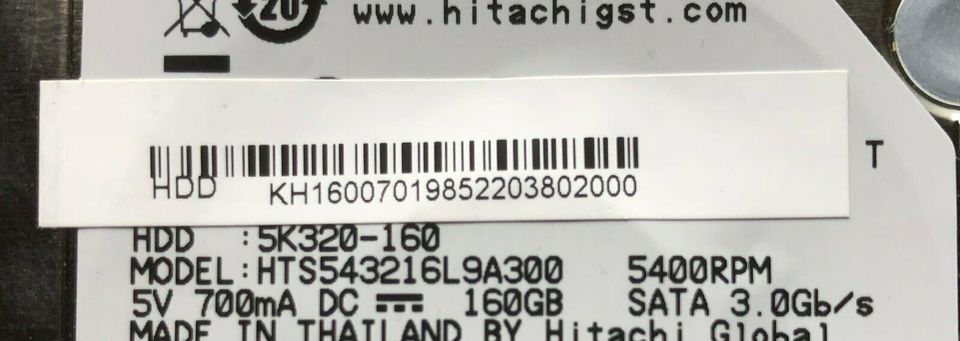 Hitachi 160 GB 2.5" SATA 5400RPM HTS543216L9A300 #6 in Leer (Ostfriesland)