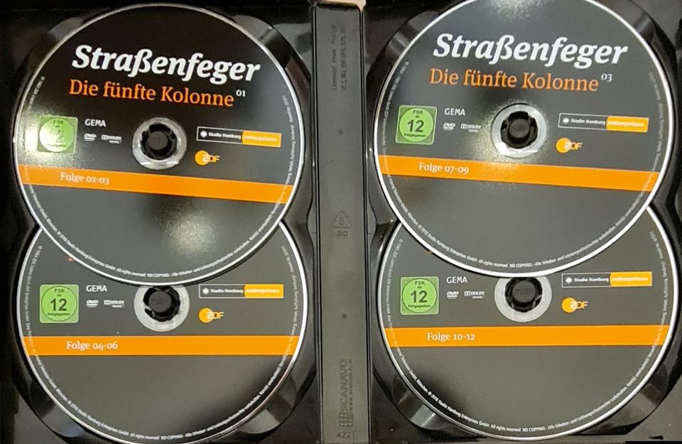 ❗ Straßenfeger 13 + Straßenfeger 14 - Die fünfte Kolonne 8 DVDs ❗ in Schashagen