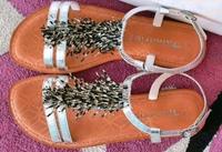 Tamaris Sandalen Gr. 40 Silber Leder Neu ❤️ Bayern - Senden Vorschau