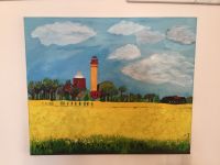 Bild Kunstwerk Malerei Gemälde naive Kunst Leuchtturm Ostsee Essen - Bredeney Vorschau