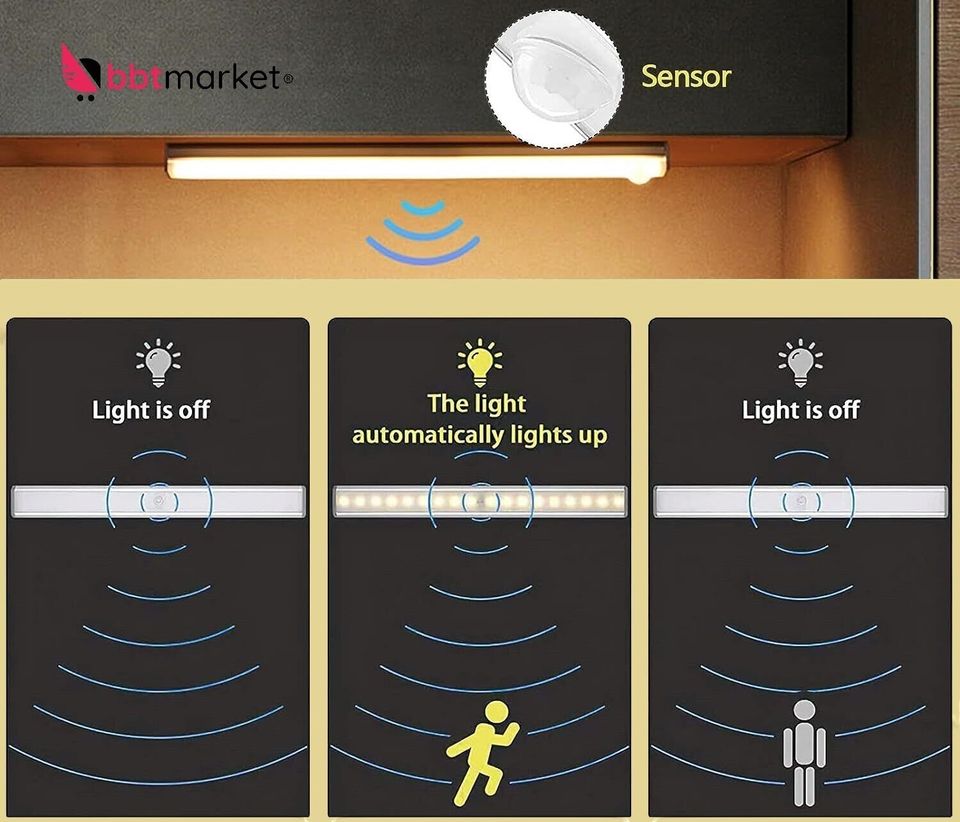 Lampe LED Lampe mit Bewegungsmelder USB Unterbauleuchte NEU in Berlin