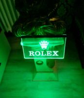 ROLEX Werbung Reklame LED Leuchtdisplay Logo grün Berlin - Charlottenburg Vorschau