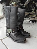 Harley Davidson Boots Leder schwarz Hessen - Butzbach Vorschau