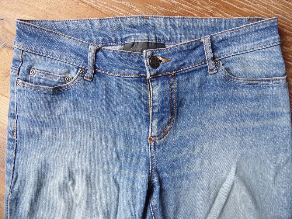 Denim Jeans Gr. 38 Kiabi Woman ausgewaschen Stretch TOP in Eitensheim