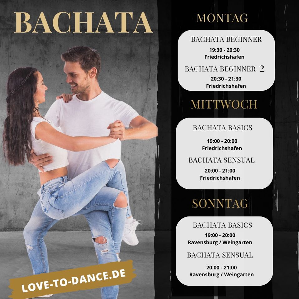 Schnupperstunde, Tanzkurse, Salsa, Bachata, Kizomba, Ladystyle in Friedrichshafen