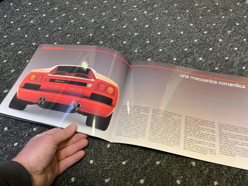 Lamborghini Diablo Heft Prospekt Broschüre Pressemappe Original in Loxstedt