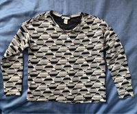 H&M Shirt Pullover Bluse schwarz weiß M 38 Oberteil Langarmshirt Frankfurt am Main - Sachsenhausen Vorschau