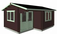 Gartenhaus 34mm Holzhaus Freizeithaus Partyhaus Blockhaus 5 x 4m Sachsen-Anhalt - Egeln Vorschau