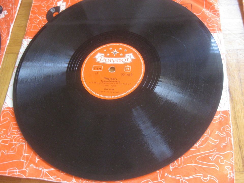 9 Schellackplatten Polydor Schellack Schallplatten Grammophon N78 in Gerbrunn