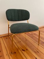 Gepolsterter Stuhl grün mit gold Berlin - Neukölln Vorschau