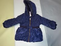 Blaue Winterjacke mit süßen Details in Gr 74 Hessen - Büttelborn Vorschau