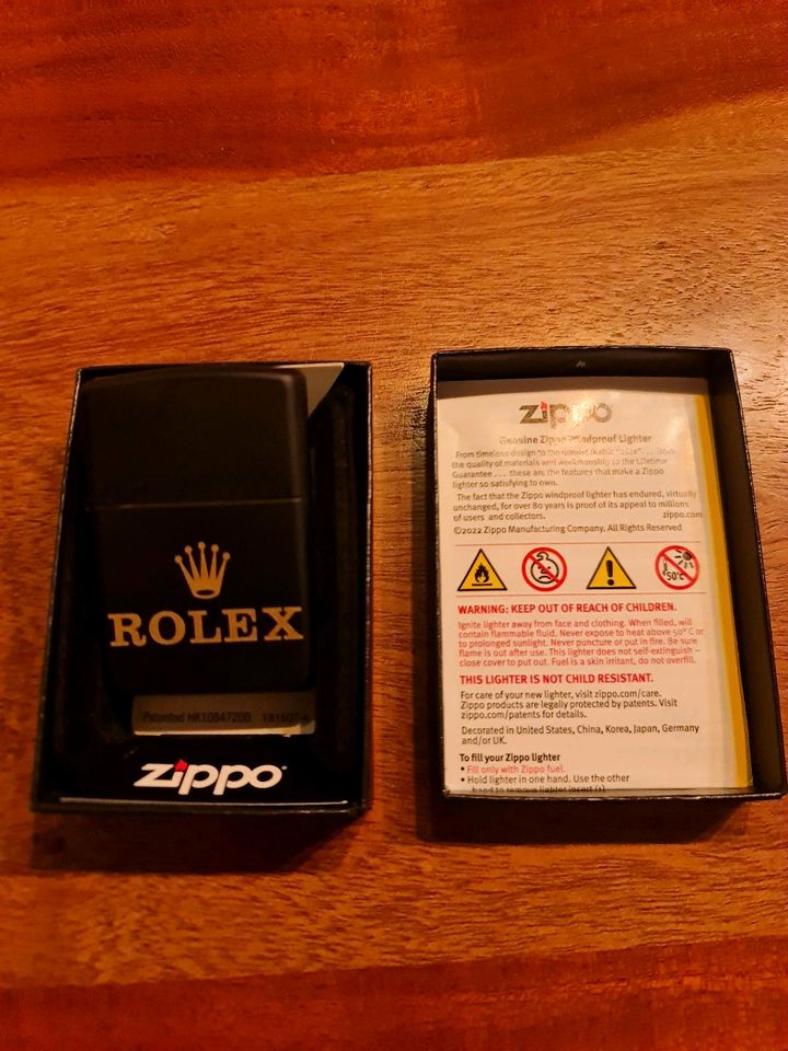 Zippo Rolex, Uhr, Neu und ungezündet in Wachenheim an der Weinstraße