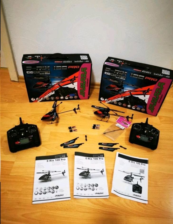 80€ 2x Rc Helikopter E-rix 100 Pro 2,4 GHz  heli in Gütersloh