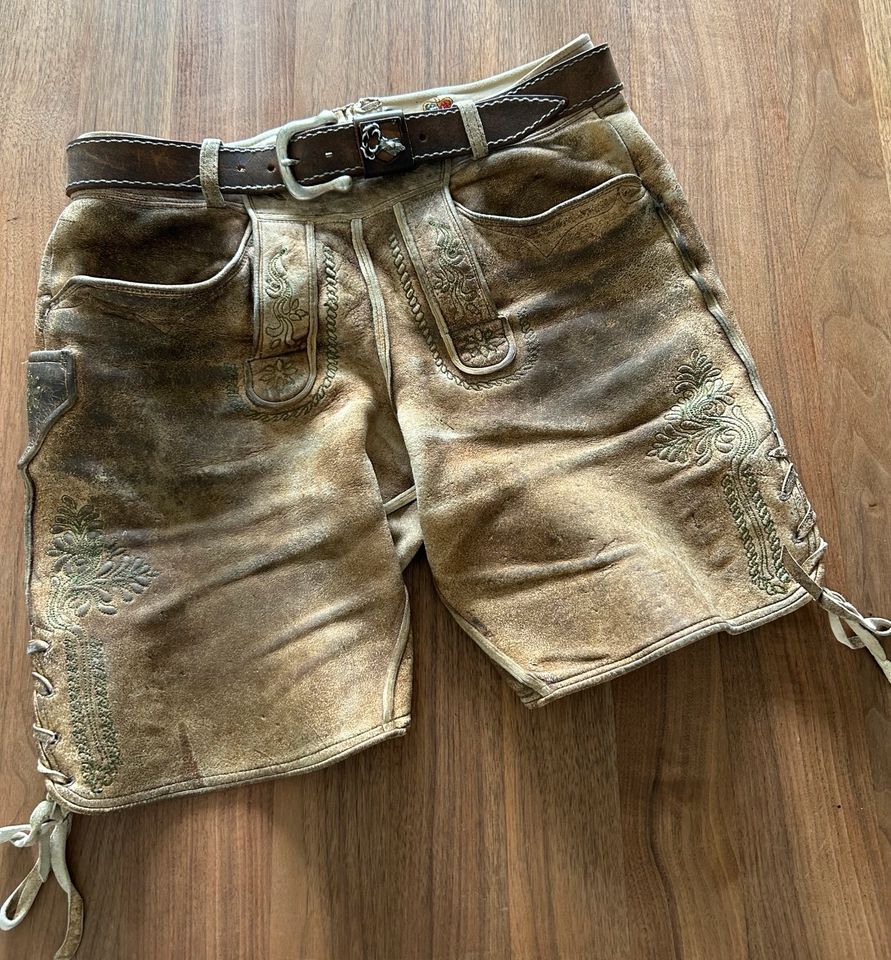 Original echte alte bayerische Lederhose MEINDL Größe 50 in Rosenheim