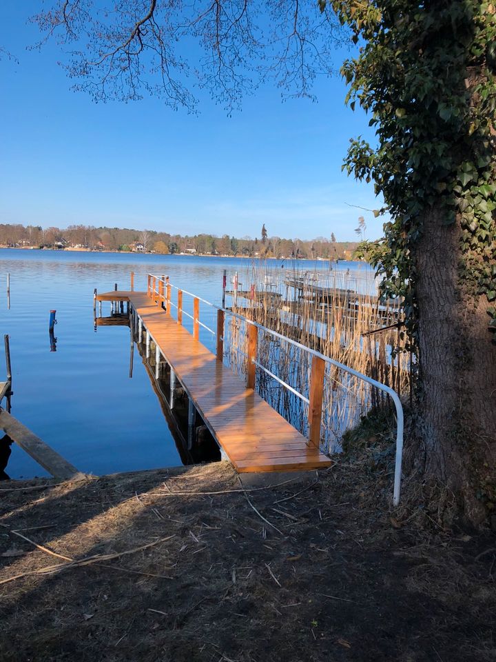 Stegbau Neubau und Instandsetzung, Uferbefestigungen in Heidesee