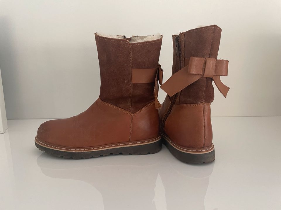 Friboo winterstiefel Cognac 27/28 Lammfell gefüttert braun Leder in Stuttgart