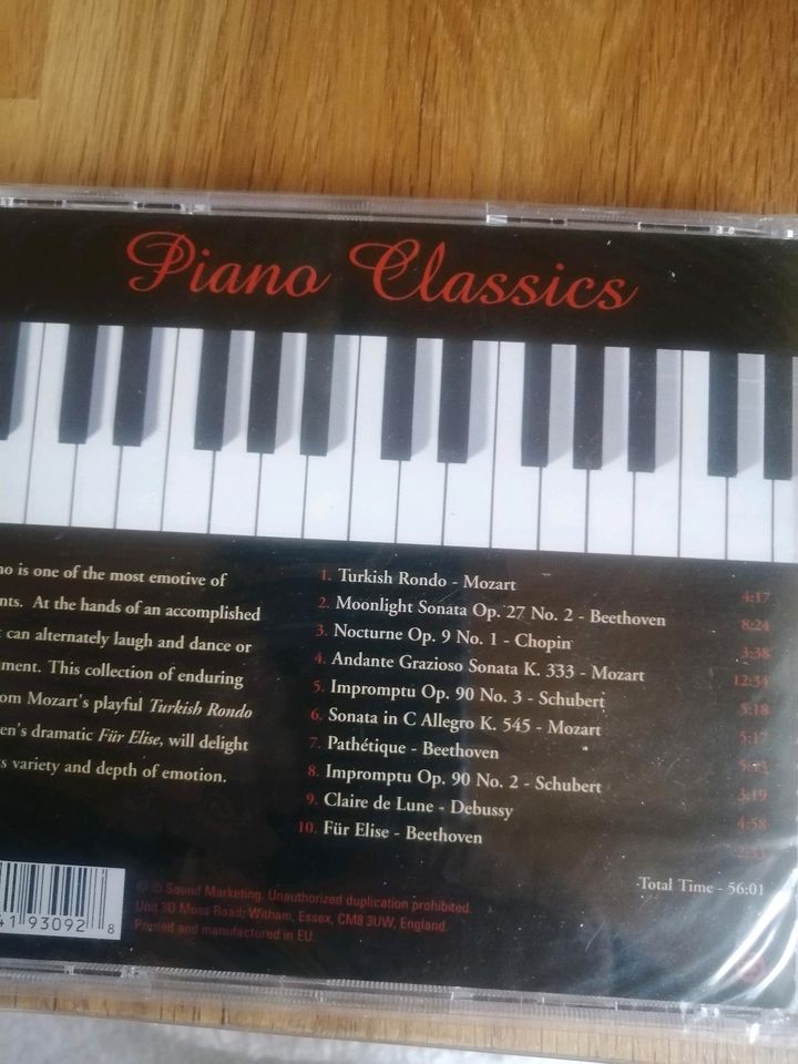 CD Piano Classics neu in Zeulenroda