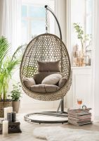 Destiny Hängesessel Cocoon De Luxe Polyrattan Beige-Grau Niedersachsen - Hollern-Twielenfleth Vorschau