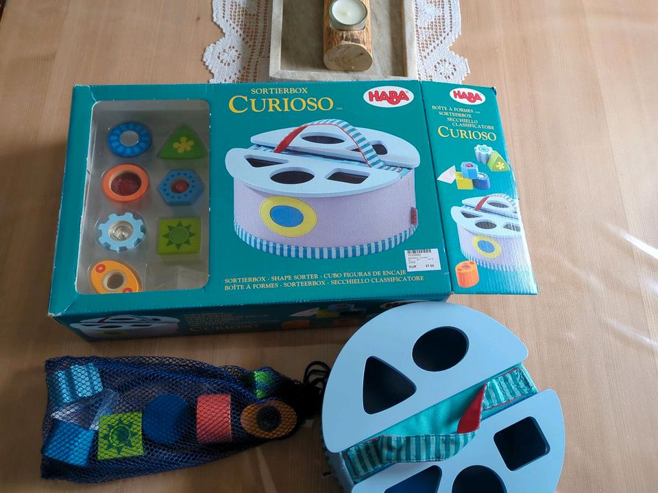 Sortierbox Curioso HABA mit 8 Steinen extra Kinder Spiel in Langenzenn