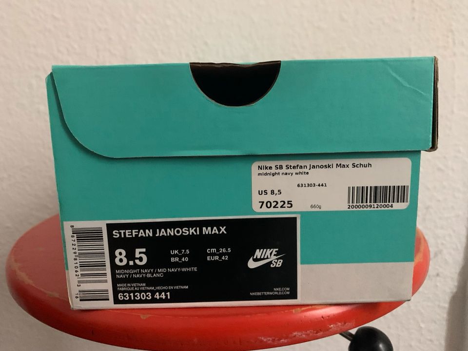 Nike SB Stefan Janoski Max midnight Navy 42 sneaker Schuhe in Saarbrücken
