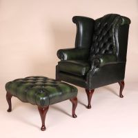 Englische Möbel Chesterfield Hocker Fussablage Antik Leder UK NEU Brandenburg - Potsdam Vorschau